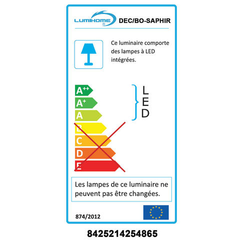 LUMIHOME - Faro de suelo-LUMIHOME-SAPHIR - Borne d'extérieur Alu LED H60cm | Lumina